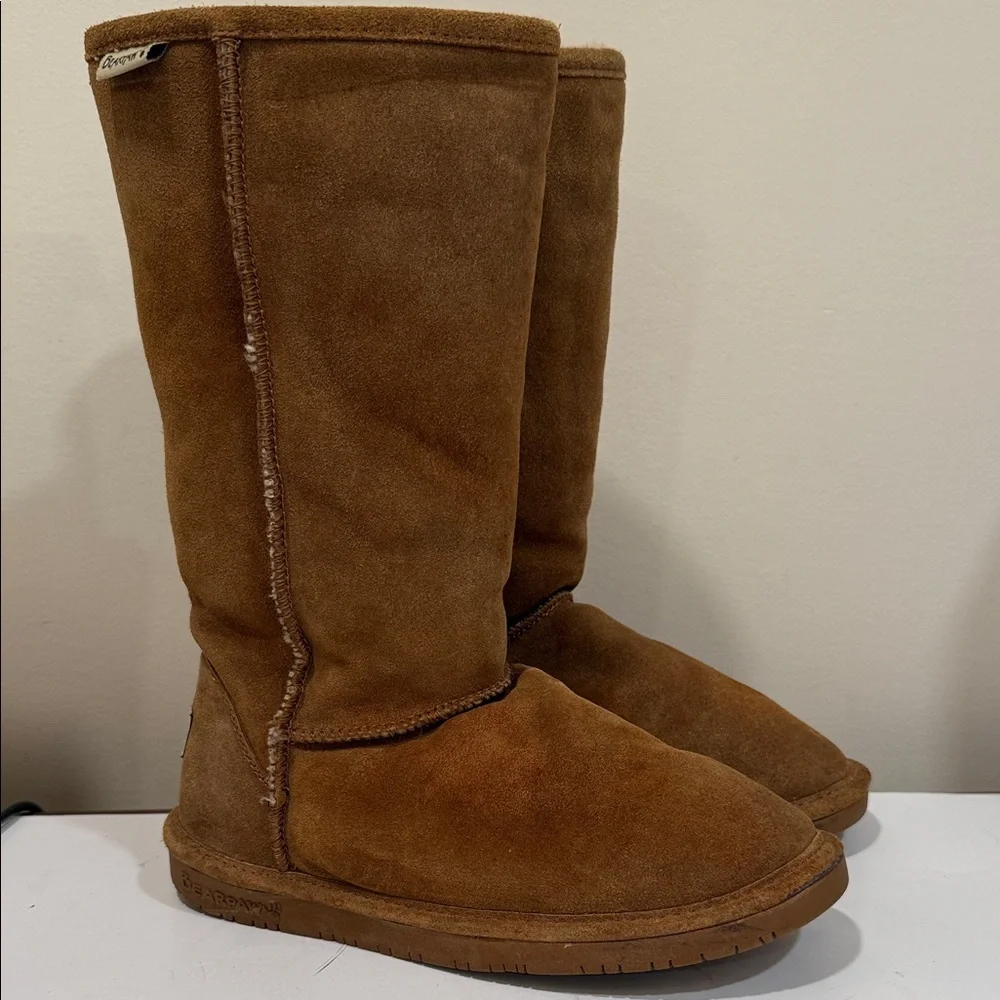 BearPaw Emma Tan Suede Winter Boots (sz 8)